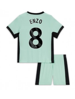 Chelsea Enzo Fernandez #8 Replika Tredje Kläder Barn 2023-24 Kortärmad (+ byxor)